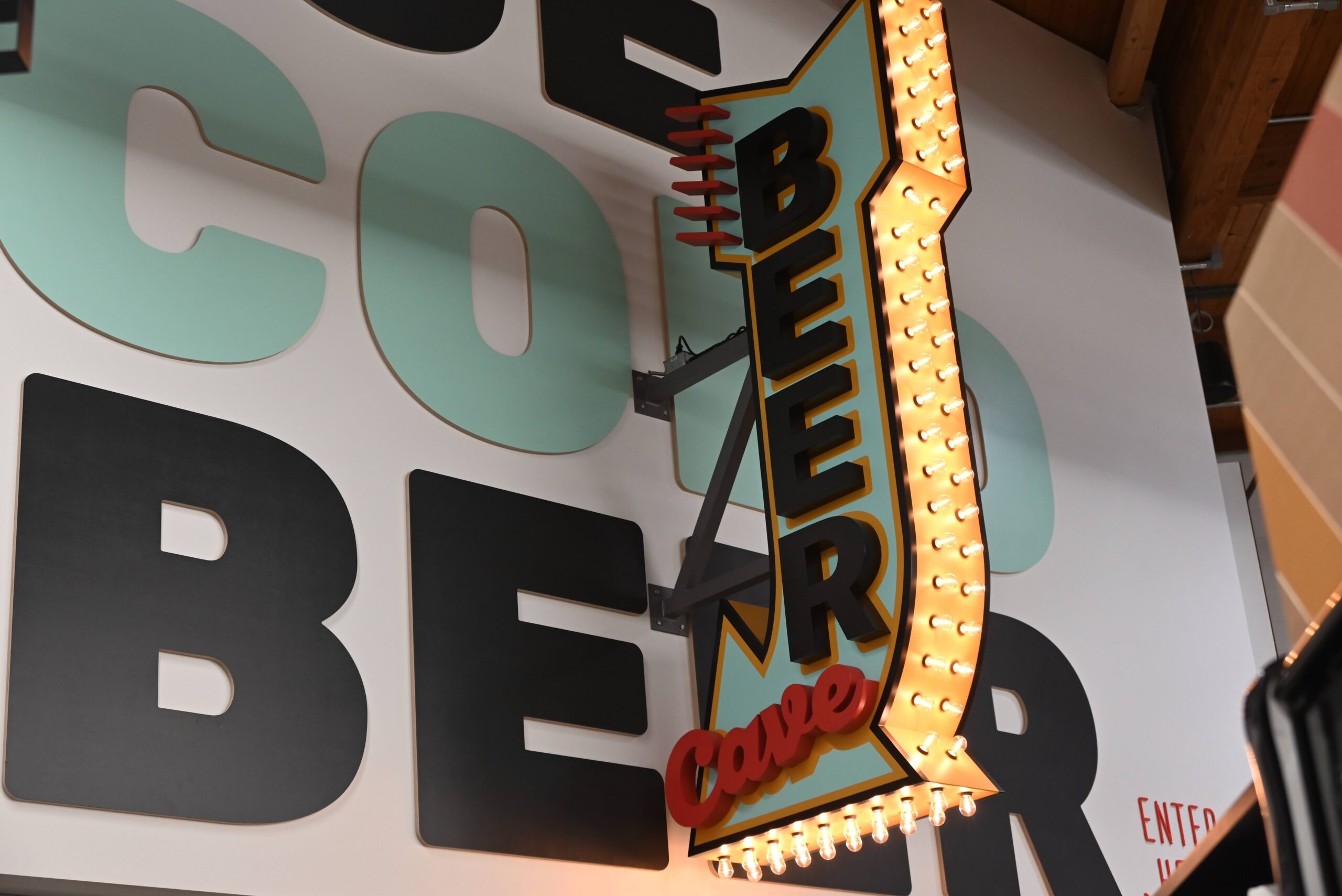 BBB.FIRST CHOICE beer cave sign